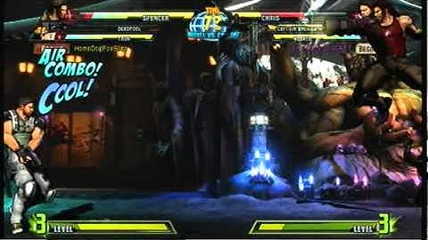 Marvel Vs Capcom 3 Xbox Live Player Match vs The Rock DaGRT1