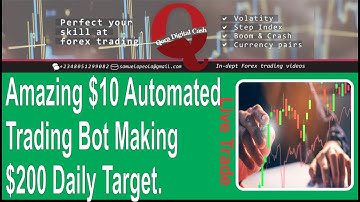 🔴 Amazing $10 Automated Trading Bot, Making $200 Daily Target | Binary.com