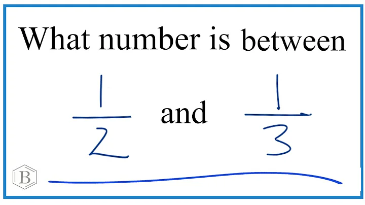 What fraction between 1/2 and 1/3?
