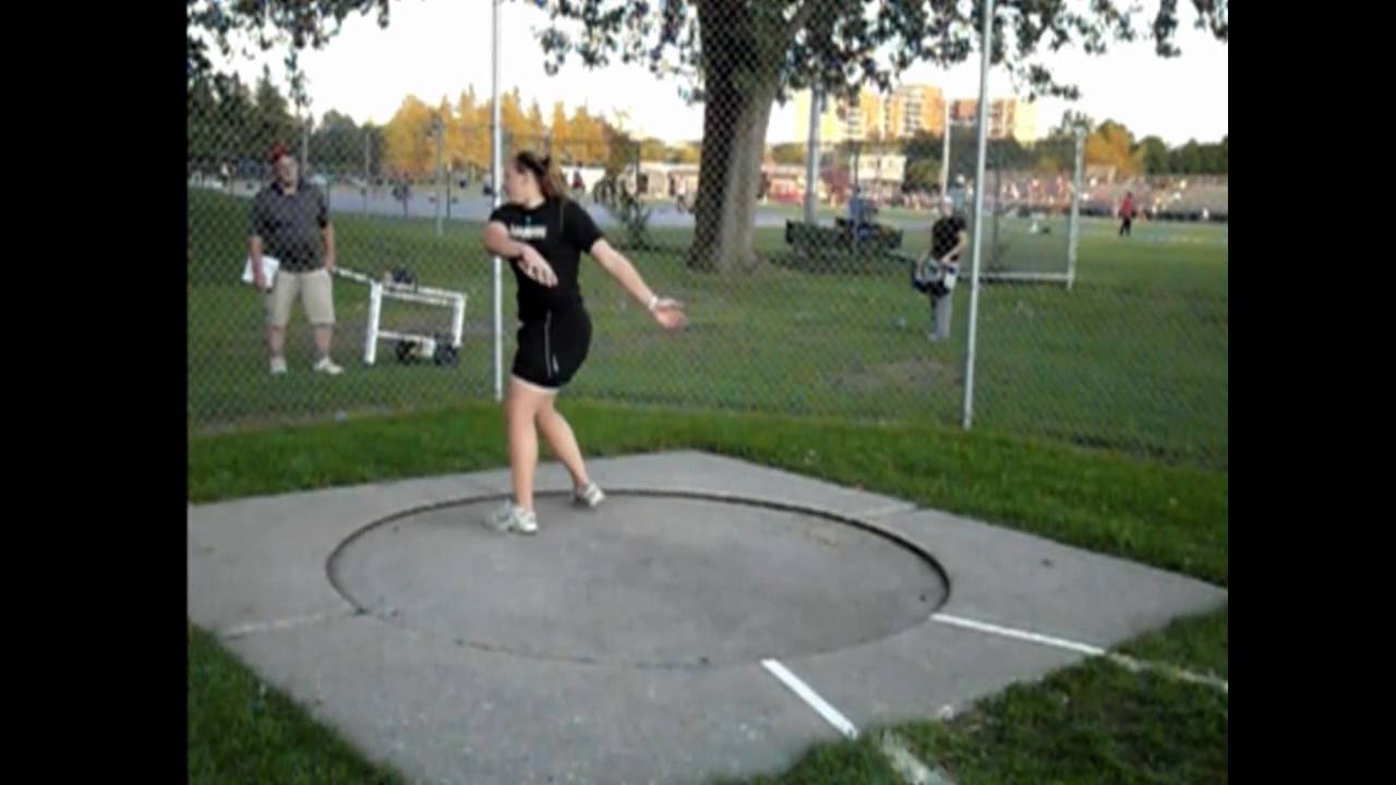 Slow Motion Discus Throw ) YouTube