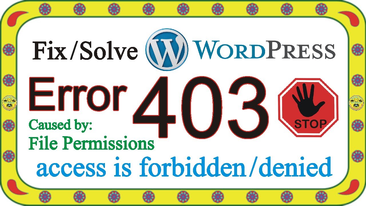 How to fix 403 Forbidden Error in WordPress? I How to Fix The 403 ...