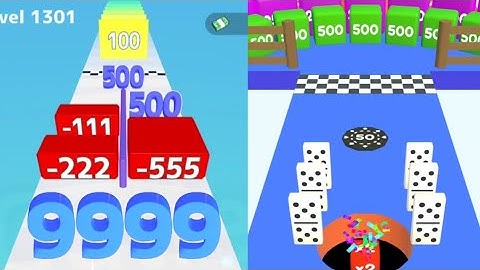 1360 | Number Master 2048 vs Hole Merge Run - ASMR Gameplay (MAX Level,  New Update) #ballgamezone