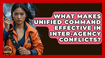 What Makes Unified Command Effective In Inter-agency Conflicts? - Man vs. Disaster