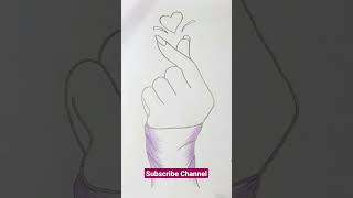 A beautiful girl hand holding a love icon #youtubeshorts