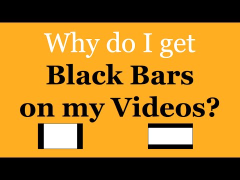 How to get rid of the black bars on the sides of my videos