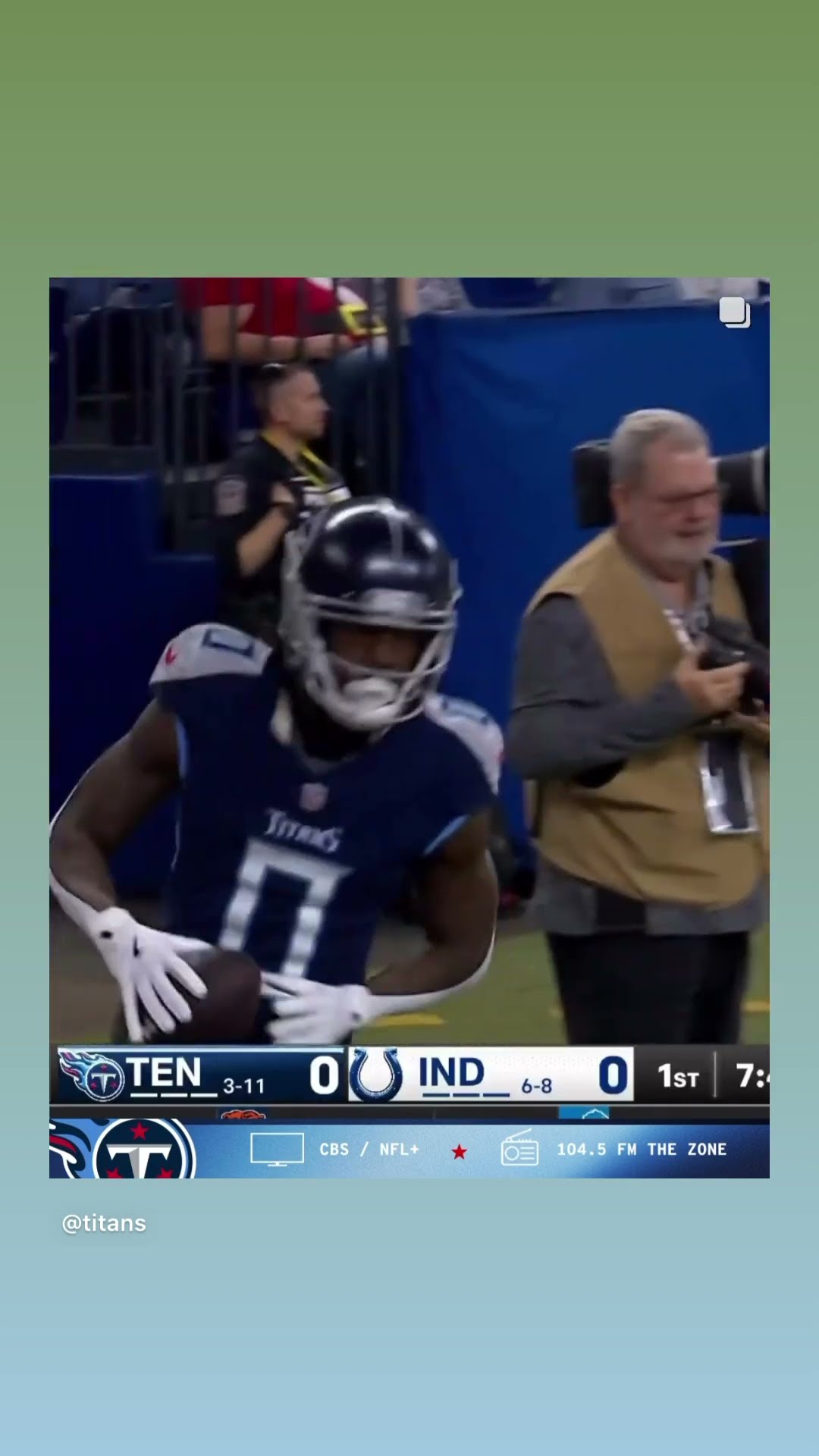 Going for it all #hoodnews #titans #masonrudolph #calvinridley #colts #football #omg #touchdown #how