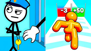 Thief Puzzle vs Tall Man Run 🧠🏃 Max Level Gameplay Walkthrough Android iOS N5V3