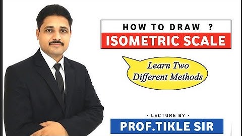 HOW TO DRAW ISOMETRIC SCALE USEFUL FOR ISOMETRIC PROJECTION IN ENGINEERING DRAWING