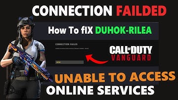 [VANGUARD FIX] UNABLE TO ACCESS ONLINE SERVICE #CONNECTION FAILDED DUHOK-RILEA ll by borntoplaygames
