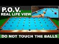 45 balls  dont touch other balls  pov gopro billiard drill