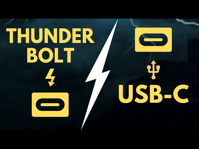 What’s the difference? | USB-C vs THUNDERBOLT? class=