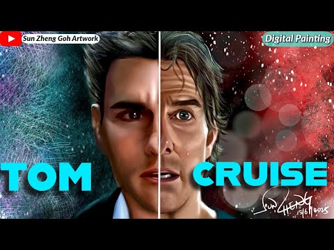 Tom Cruise 鉛筆画 🎬How to draw a Tom Cruise's Pencil Drawing Realistic