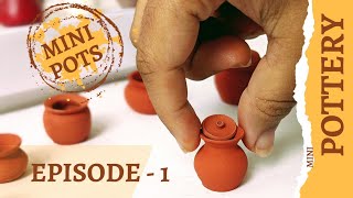 DIY Mini Pottery | Satisfying Video Of Miniature Pottery | Mini Clay Pots On Tiny Pottery Wheel |