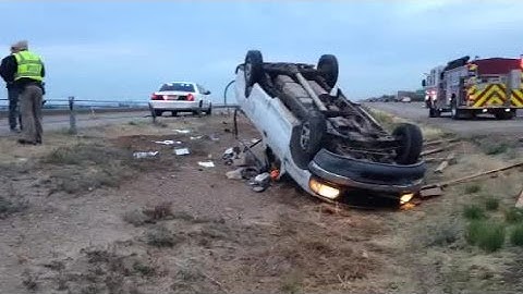 RAW VIDEO: I-10 Rollover