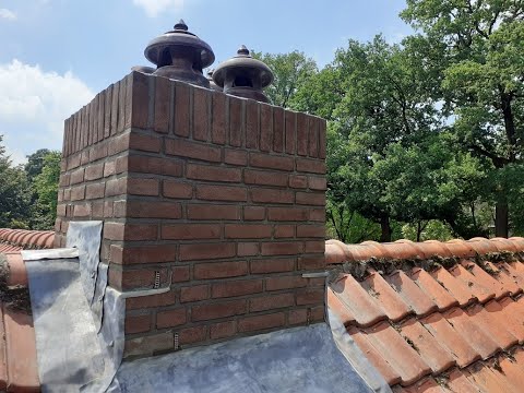 Slecht metselwerk, lekkage schoorsteen / nieuw gemetselde schoorsteen Berkelland Achterhoek