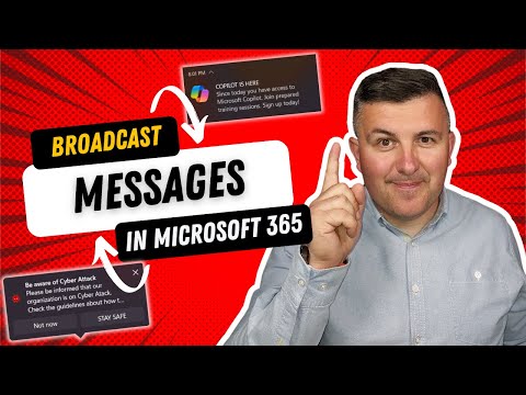 Broadcast messages across organization to Microsoft 365 users