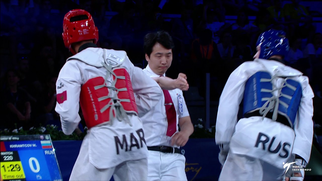 Nicholas Corten (BEL) vs Maksim Khramtcov (RUS). European Taekwondo Championships Kazan-2018