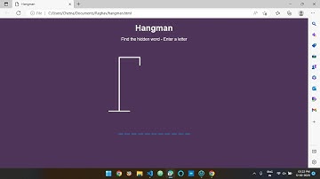 Hangman with HTML CSS JS