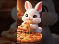 Bunny vs Cheesy Pizza — Who Wins?! 🧀 #shorts #bunny