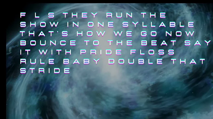 Orton Gillingham The Floss Rule Rap Song