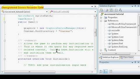 xna sprite movement tutorial part2