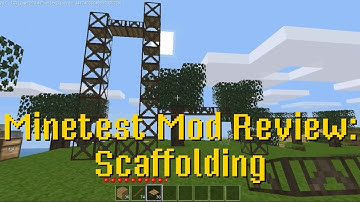 Minetest Mod Review: Scaffolding