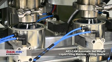 Ideal-Pak AE2-CAM Automatic Net Weight Liquid Filling Machine
