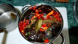Супер вкусные квашенные баклажаны.