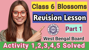 Class 6 English Revision Lesson/Activity Solved ষষ্ঠ শ্রেণি/Page 1 to 3/@esobandhurasikhiKK