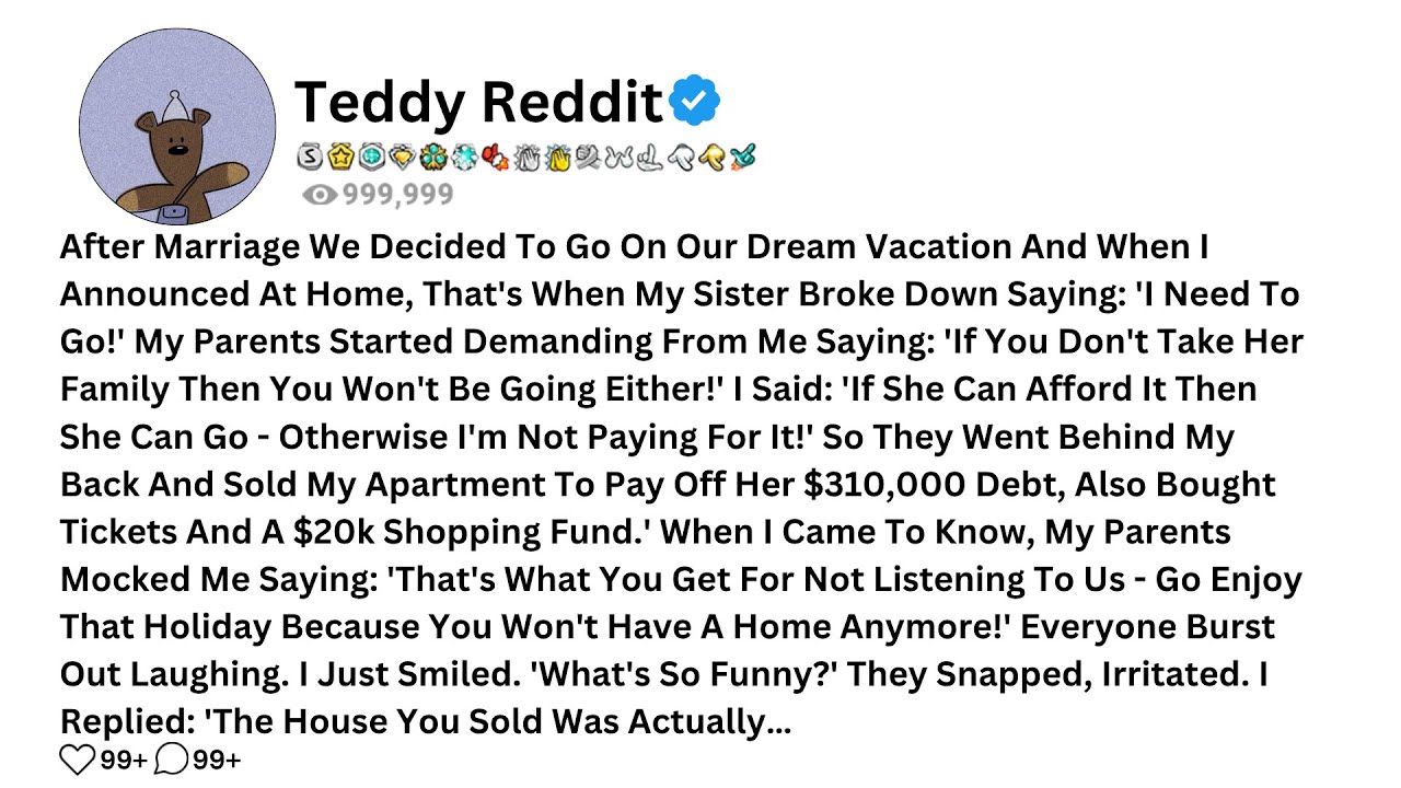 После свадьбы мы решили отправиться в отпуск нашей мечты, и когда я объявила об этом дома, вот то...