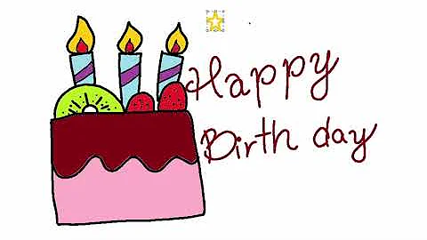 祝 動くお誕生日おめでとうカード1 ケーキ編 Mp3