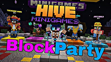 Minecraft (THE HIVE) - BLOCK PARTY - Gameplay