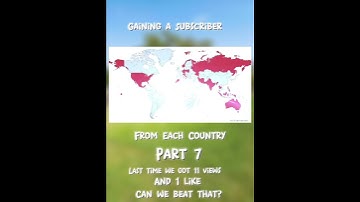 Gaining a Subscriber From Each Country Part 7 #fyp #subscribe #geography #shorts #mapping #foryou