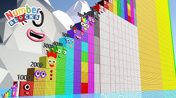 Looking for Numberblocks Step Squad ZERO to 10 vs 1000 to 40,000 HUGE Standing Tall Numbers Pattern