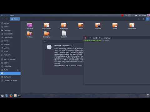 How fix Unable to access partition in linux