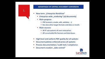 Webinar: The LuraTech Rendition Server  Our ace for central document conversion in an enterprise