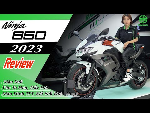 Video: Kawasaki Ninja 650 được nâng cấp với màn hình rộng hơn, đèn pha LED và lốp mới