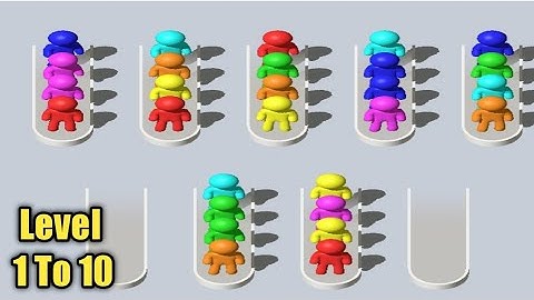 Crowd Sort level 6 7 8 9 10 Gameplay android game and iso game walkthrough