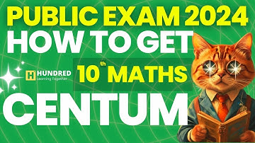 10th Maths How to get Centum in Public Exam 2024| Important Questions| Weightage |10th Formula Sheet