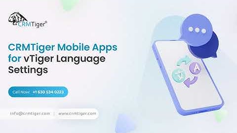 CRMTiger Mobile Apps for vTiger Language Settings