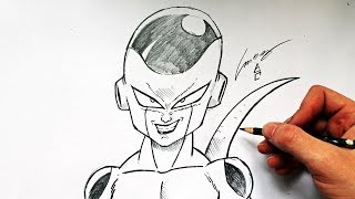 Como desenhar o Freeza de Dragon Ball Z - Curso de Desenho - Eu que Desenhei