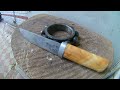 Кованый нож из подшипника  Knife from a bearing