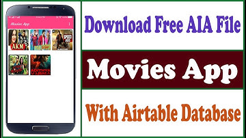 Professional Movies App | Download Free AIA File | With Airtable Database | Riyan Talks