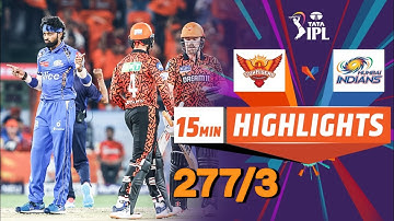 SRH vs MI ipl 2024 full highlights match || score 277/3 || ipl cricket match || srh vs mi