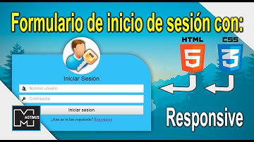 COMO HACER UN HERMOSO FORMULARIO - INICIO DE SESIÓN (muy fácil) - HTML5 - CSS3