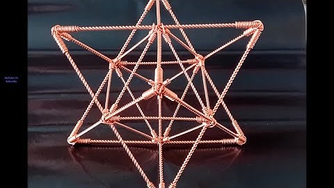 Making Metatrons Cube Inside in Merkaba, Sacred Geometry, Platonic Solids, Energetic Copper Art
