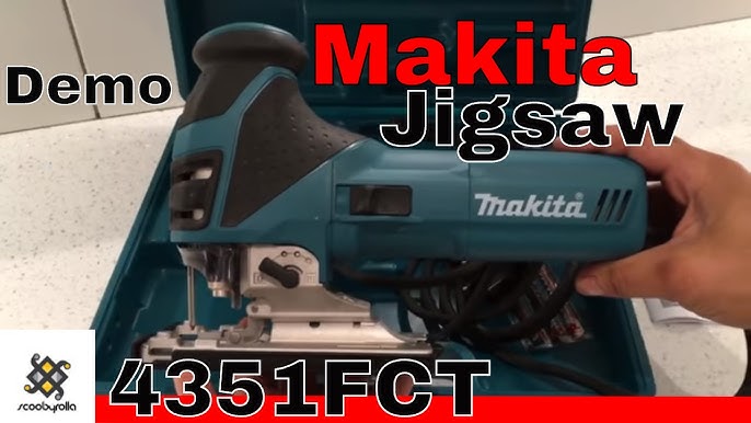 minimum blomst Køb Makita 4351FCT Orbital Action Jigsaw with Tool-less Blade Fixing and Job  Light - YouTube