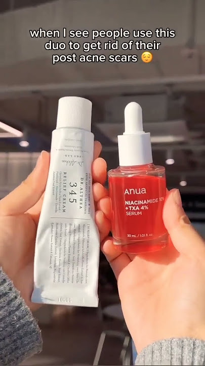 #koreanskincare anua dark spots lighter serum and dr.althea 345 relief cream