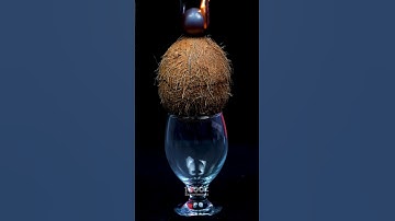 1000°C RHCB Vs Coconut #satisfying #ASMR #experiment #science