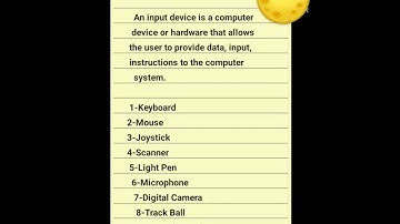Computer Input Devices & What is Computer input Devices